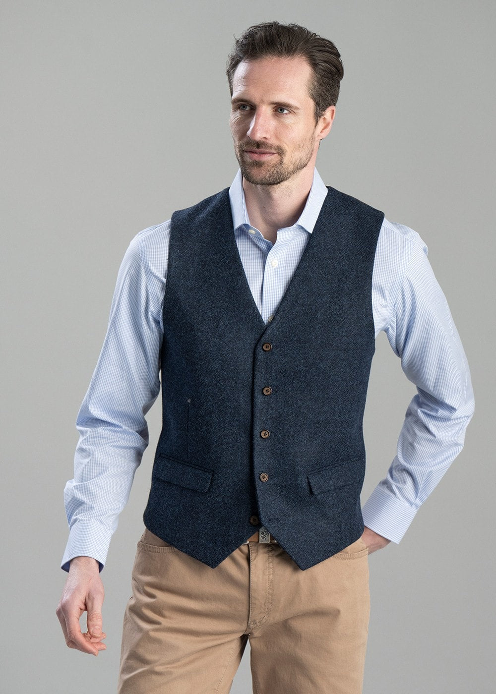 Charlie Waistcoat - Indigo - 3