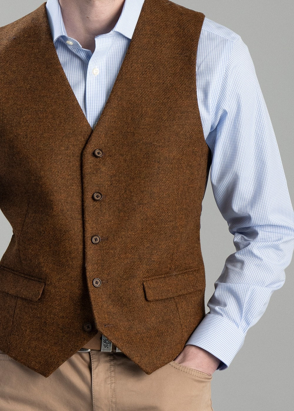 Charlie Waistcoat - Auburn - 4