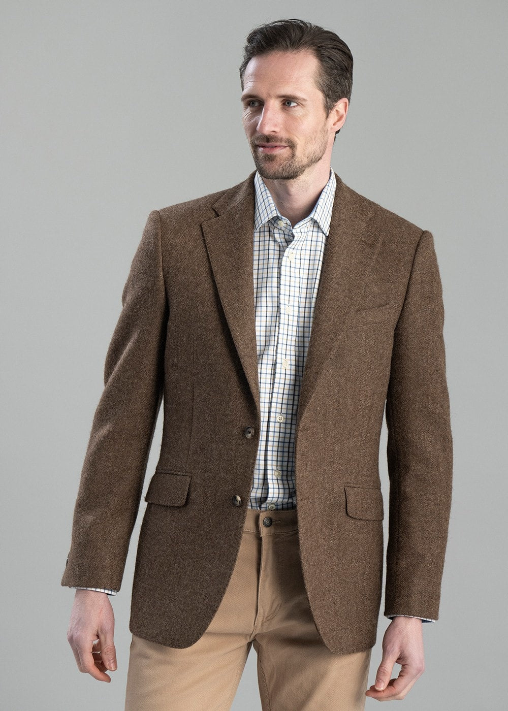 Crookham Tweed Jacket - Latte - 3