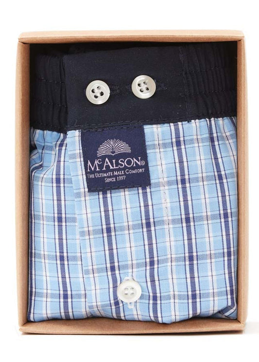 Boxer Shorts - Checkered Blue - 1