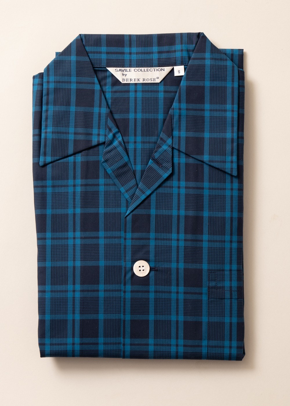 Classic Tartan Checked Pyjamas - Navy - 6