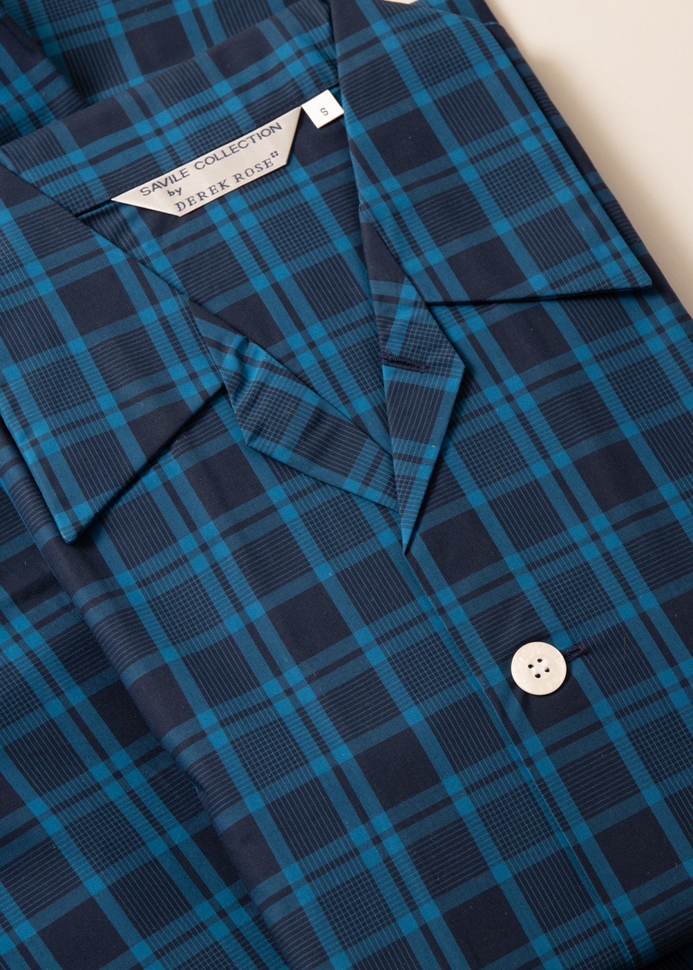 Classic Tartan Checked Pyjamas - Navy - 8