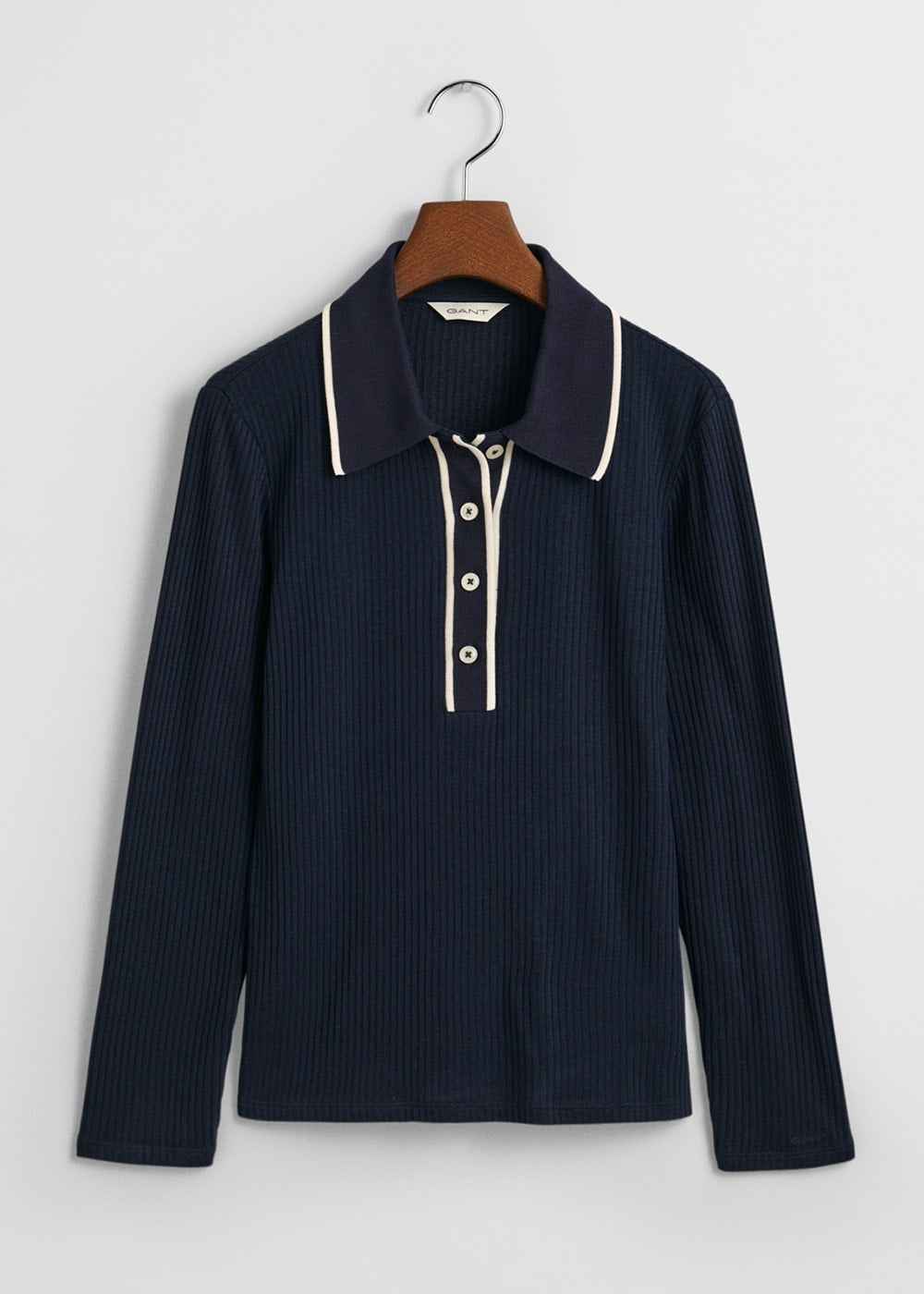 Rib Polo Shirt - Evening Blue - 6