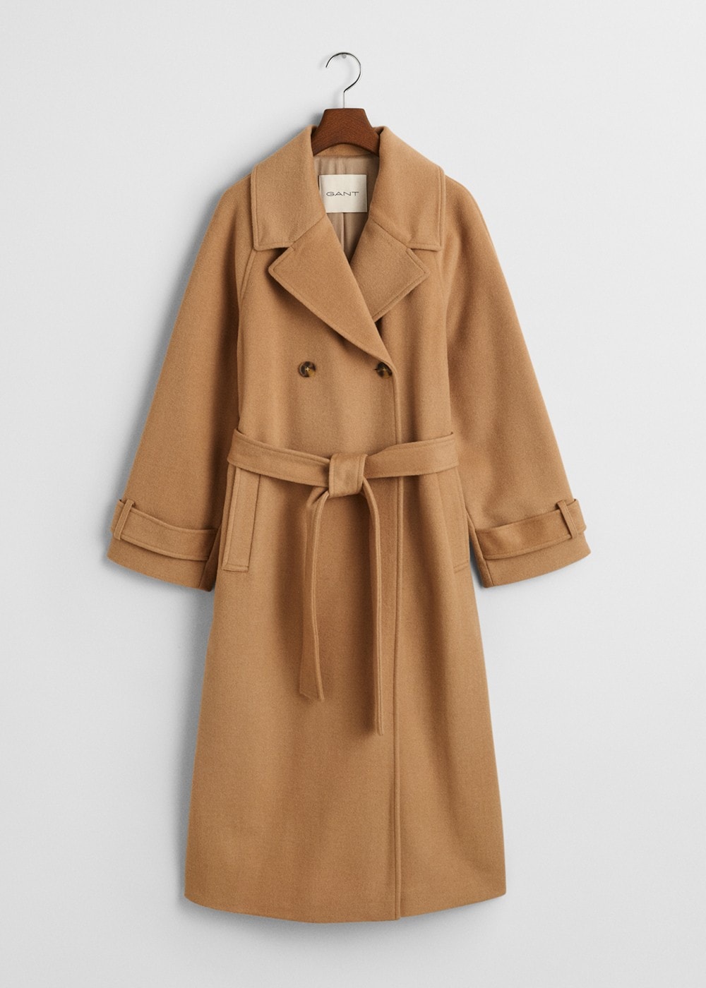 Wool Trench Coat AW24 - Caramel Beige - 8