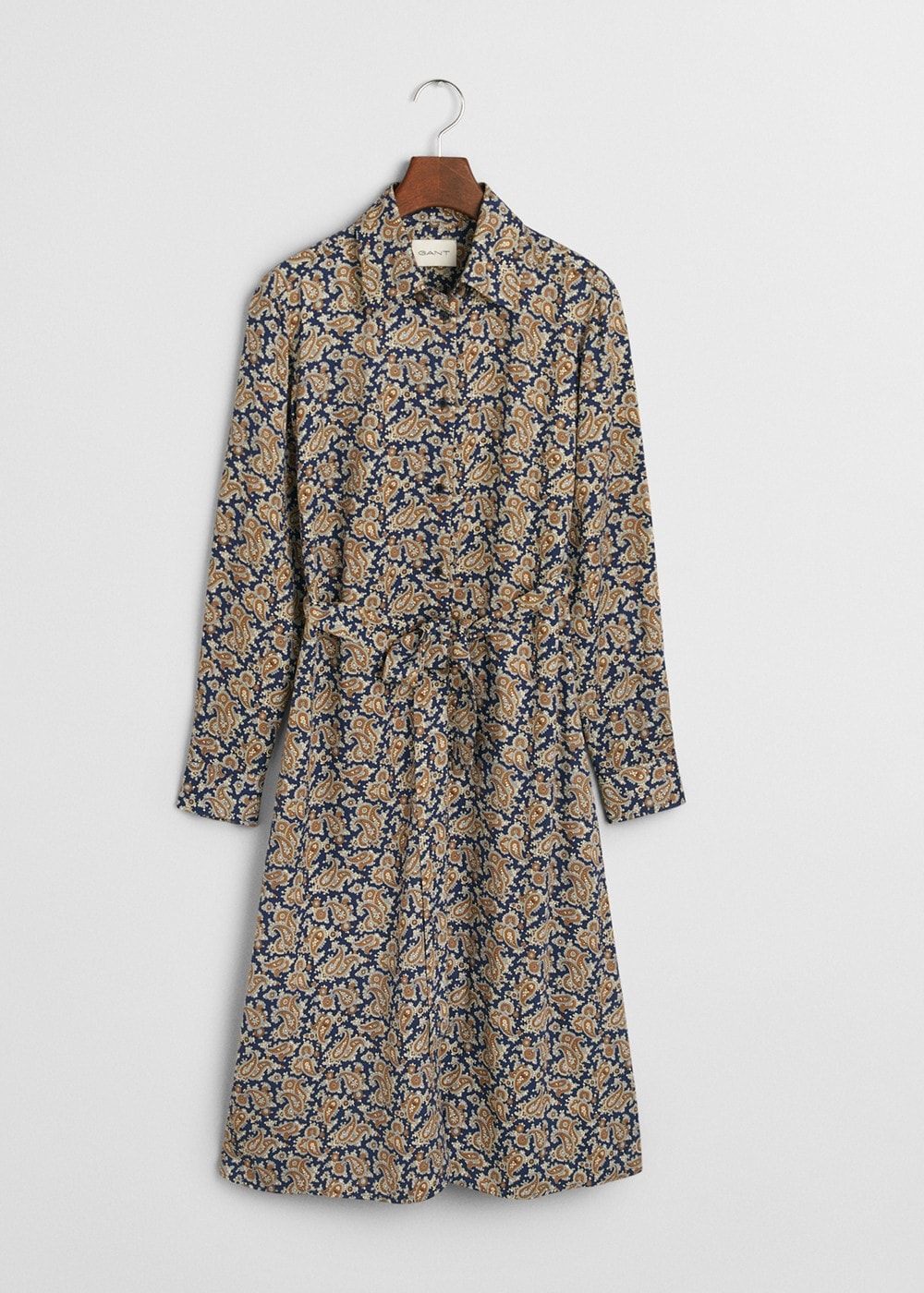 Paisley Shirt Dress  - Persian Blue - 6