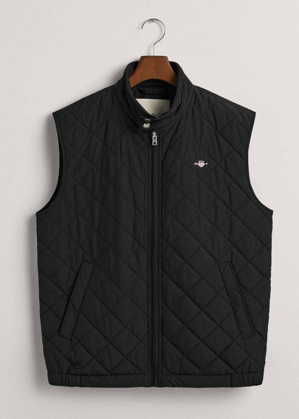 Quilted Windcheater Vest - Black - 6