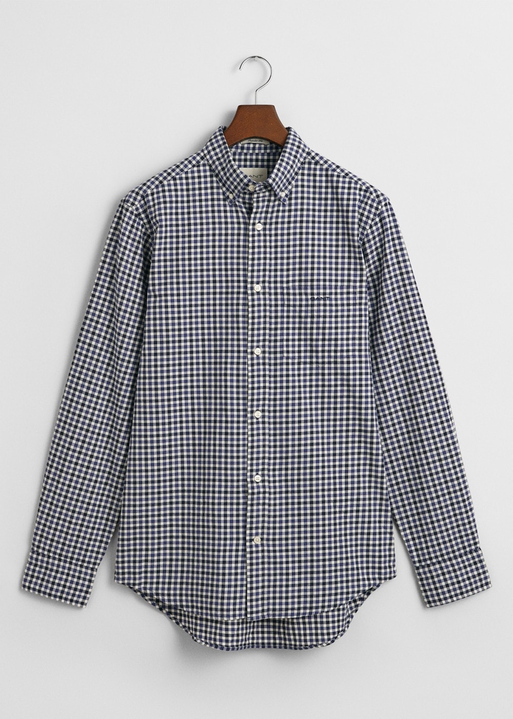 Light Twill Gingham Shirt AW24 - Sailor Navy - 6