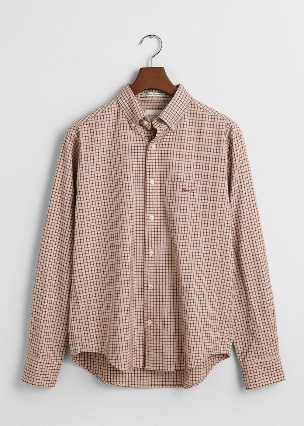 Jaspe Tattersall Shirt AW24 - Caramel Beige - 6