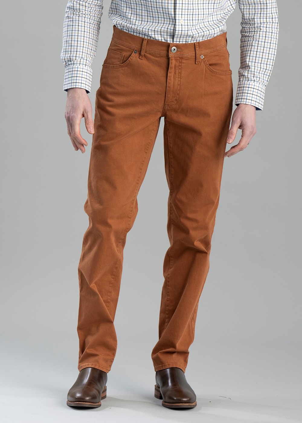 Marathon High Flex Jeans - Rust - 1