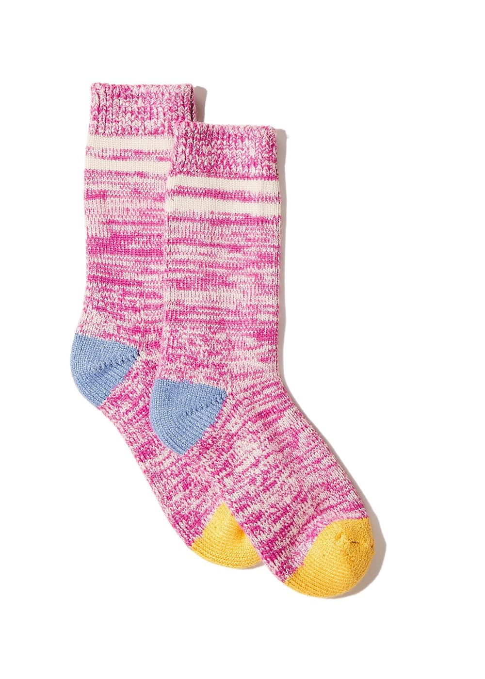 Thwaite Bamboo Mid Twisted Socks - Pink - 1