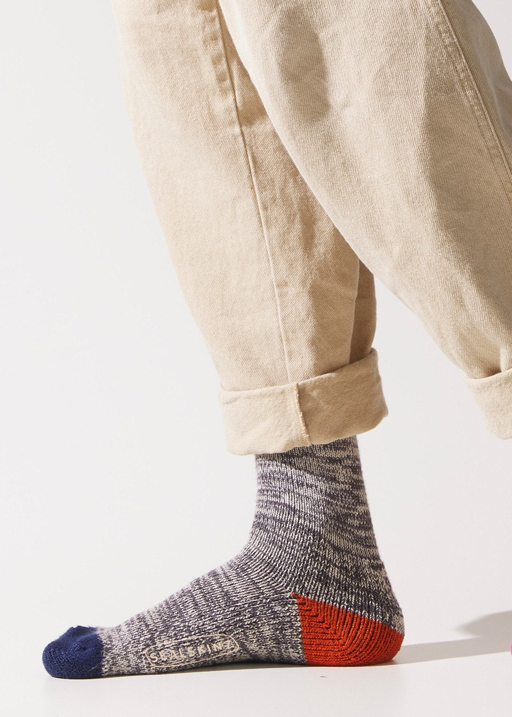 Thwaite Bamboo Mid Twisted Socks - Grey - 2