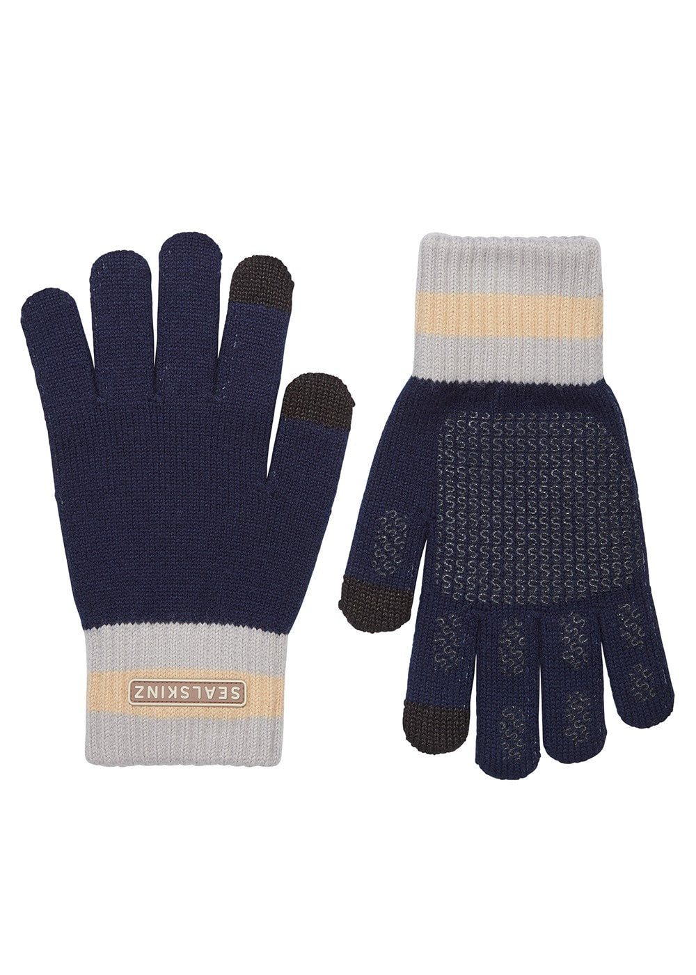 Wereham Waterproof Hat & Knitted Gloves - Navy - 2