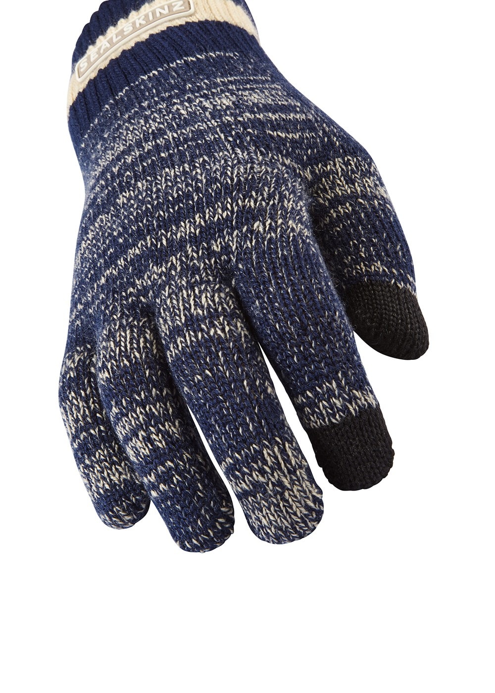 Wereham Waterproof Hat & Knitted Gloves - Navy Marl - 3