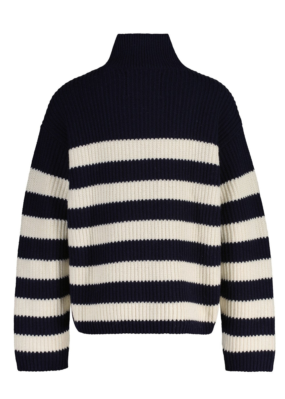 Breton Stand Collar Jumper AW24 - Evening Blue - 7