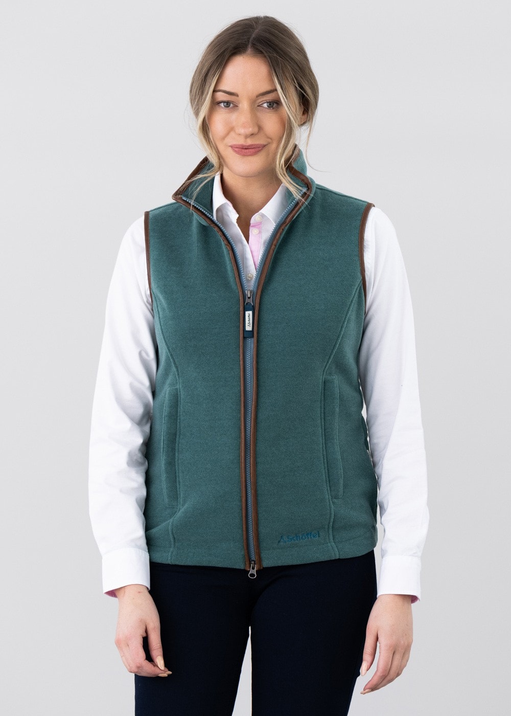 Lyndon Fleece Gilet - Duck Egg - 1