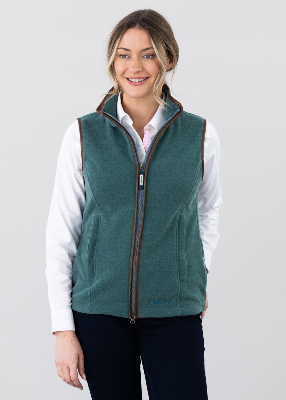 Lyndon Fleece Gilet - Duck Egg - 4