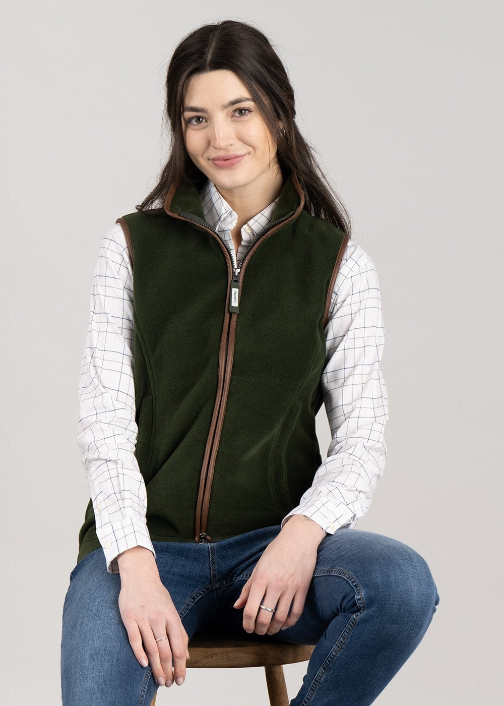 Lyndon Fleece Gilet - Forest - 1