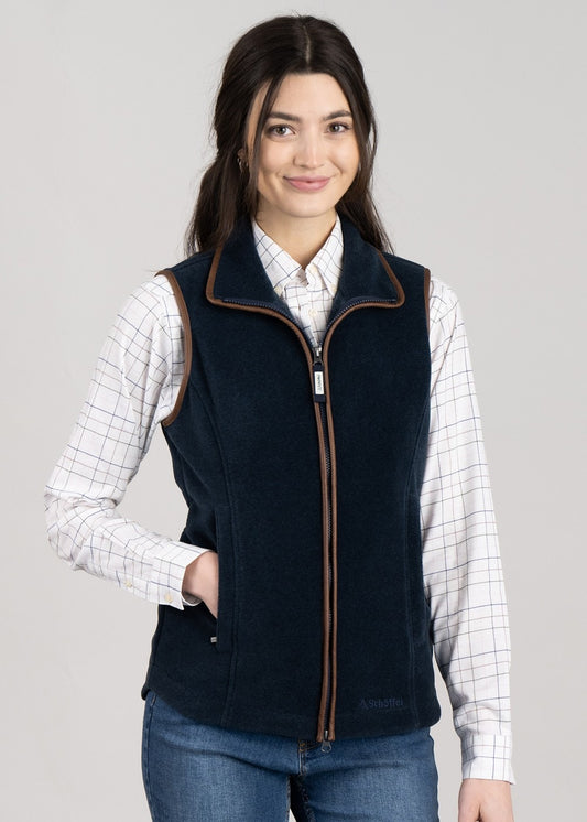 Lyndon Fleece Gilet - Petrol Blue - 1