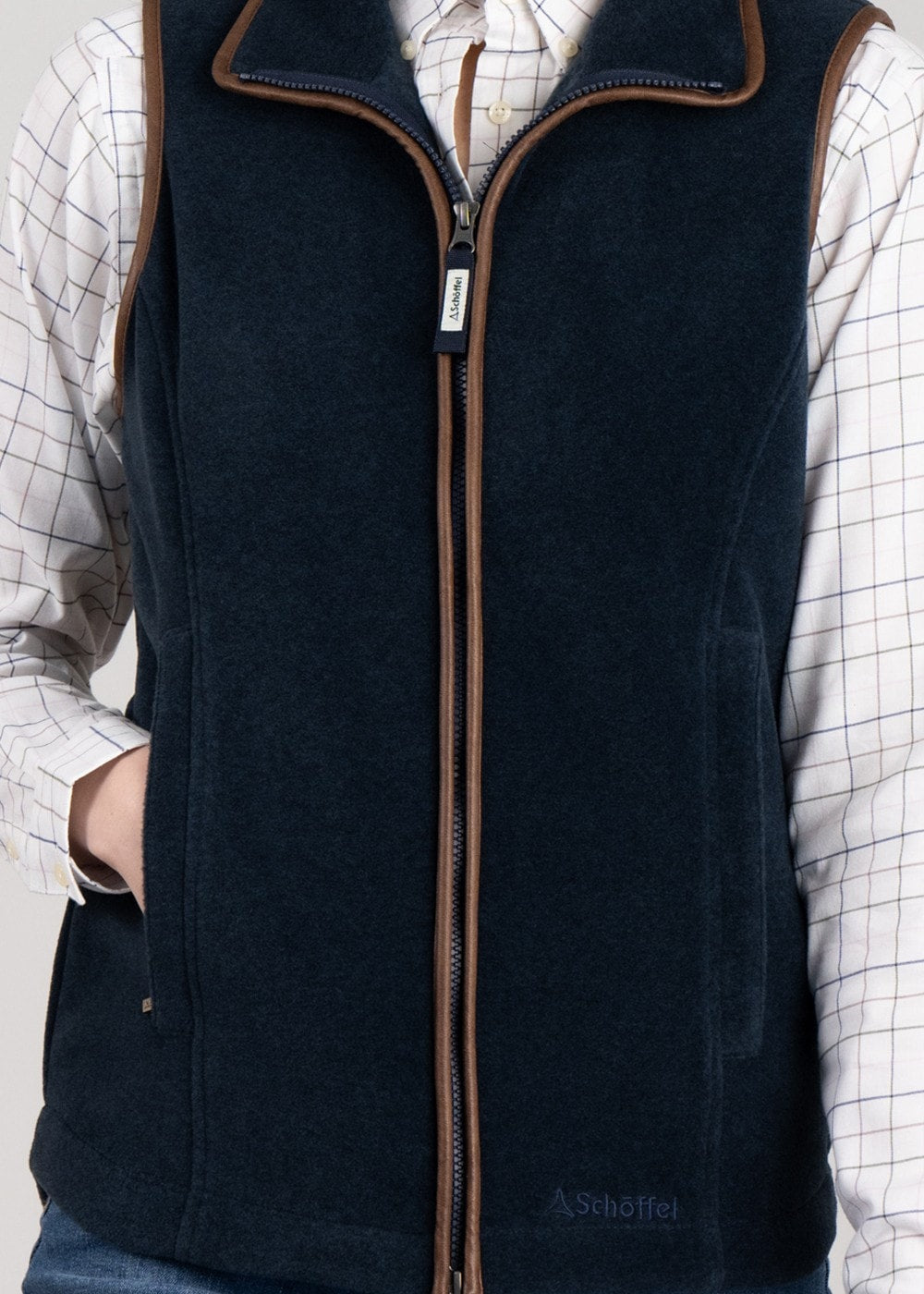 Lyndon Fleece Gilet - Petrol Blue - 4