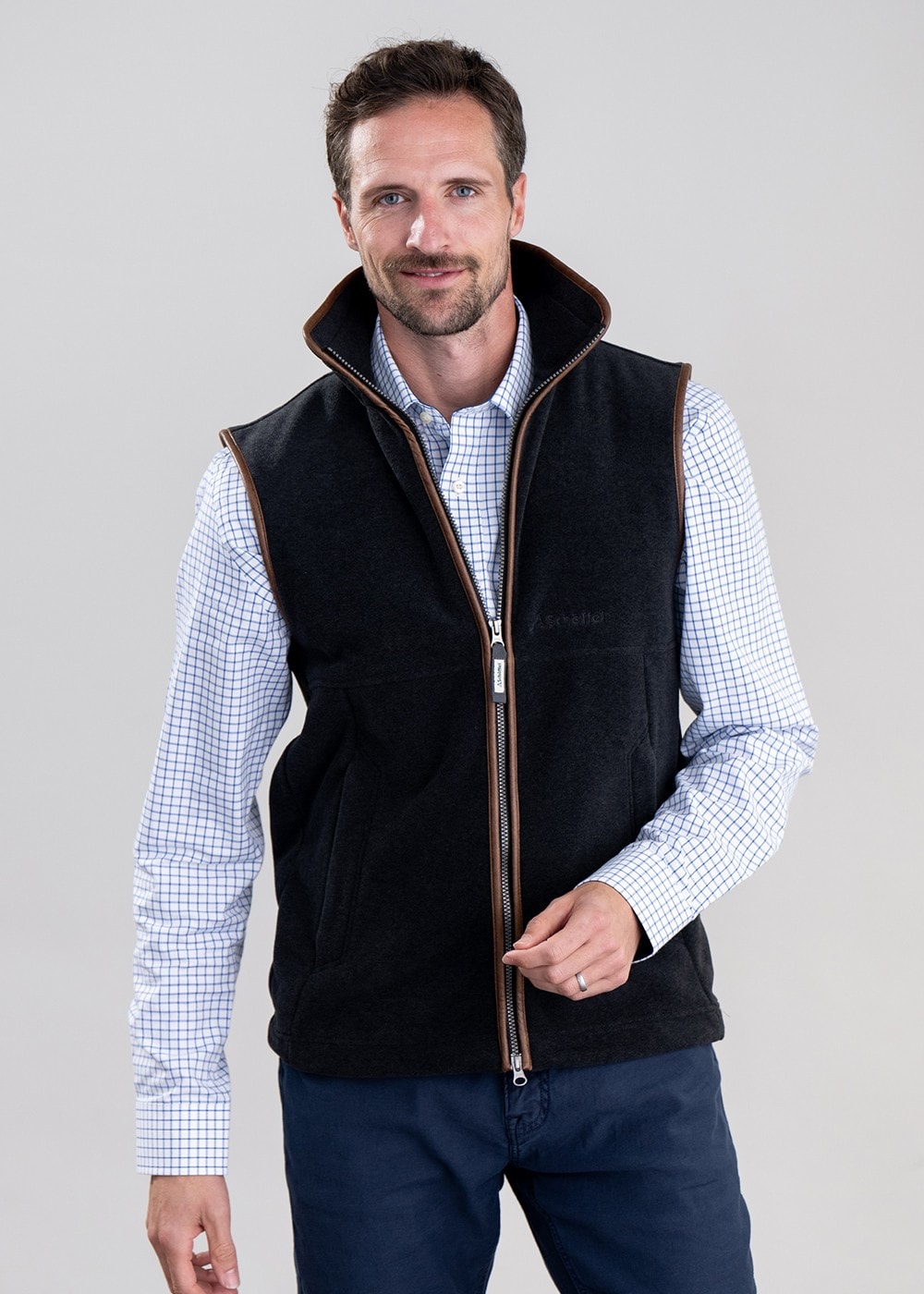 Oakham Fleece Gilet - Gunmetal - 3