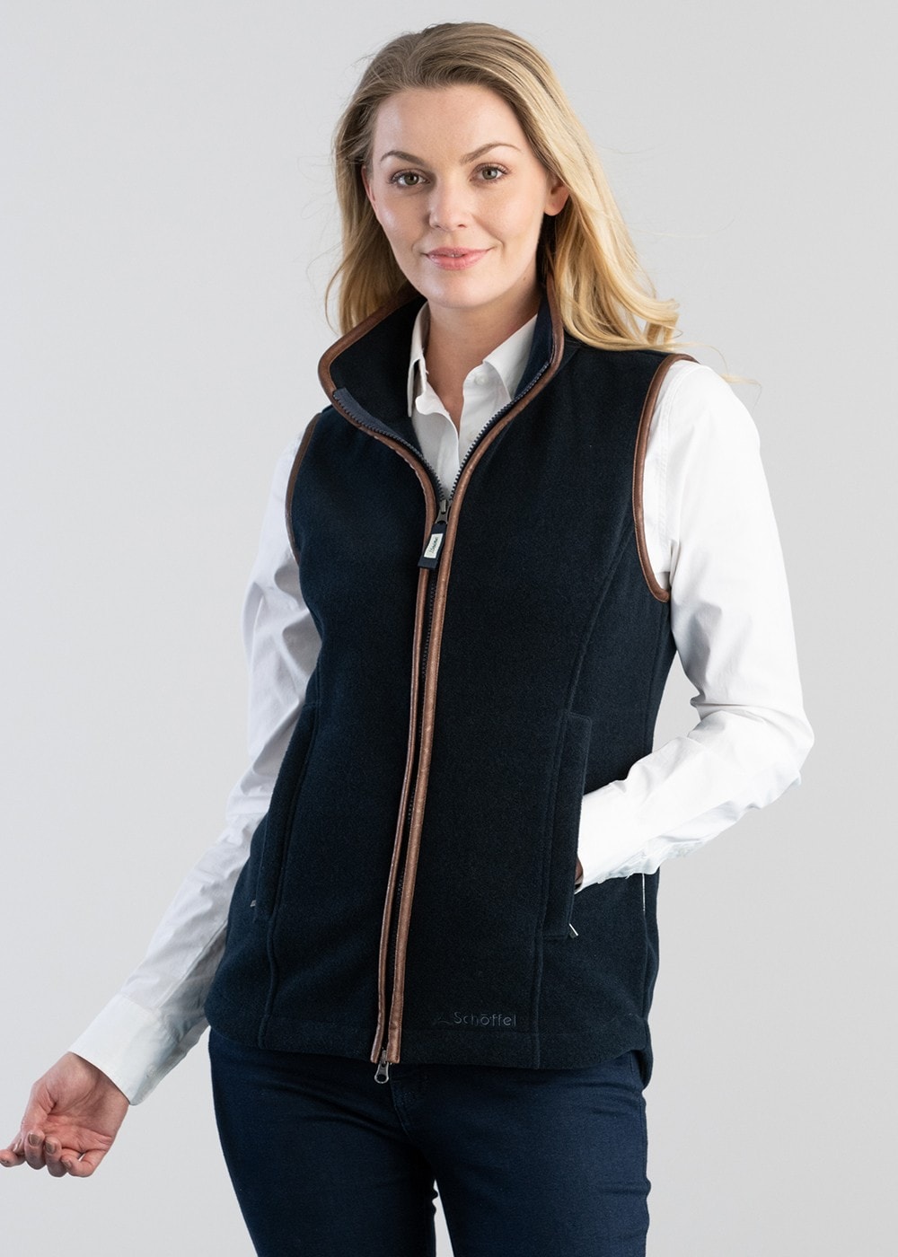 Lyndon Fleece Gilet - Navy - 3