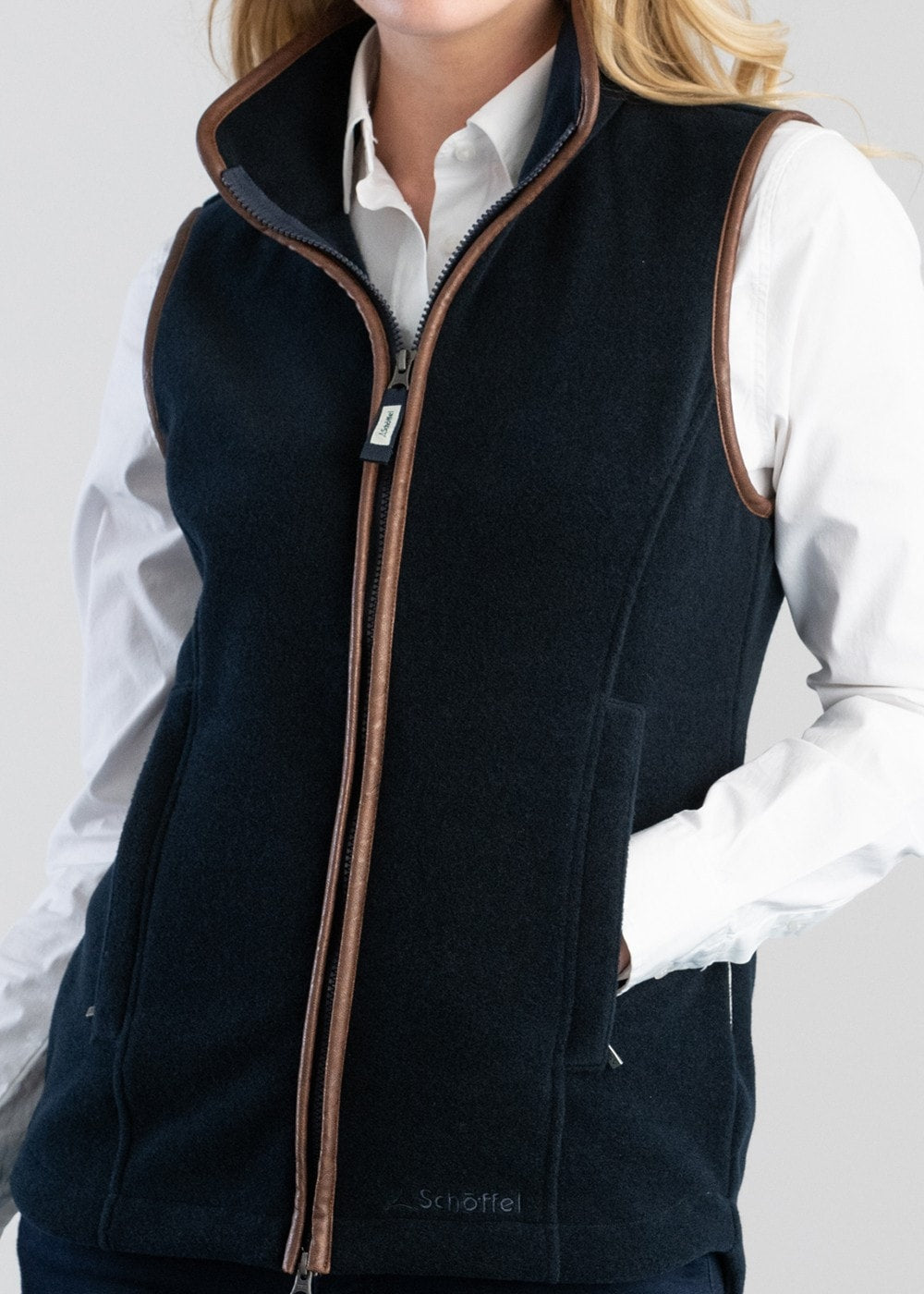 Lyndon Fleece Gilet - Navy - 5