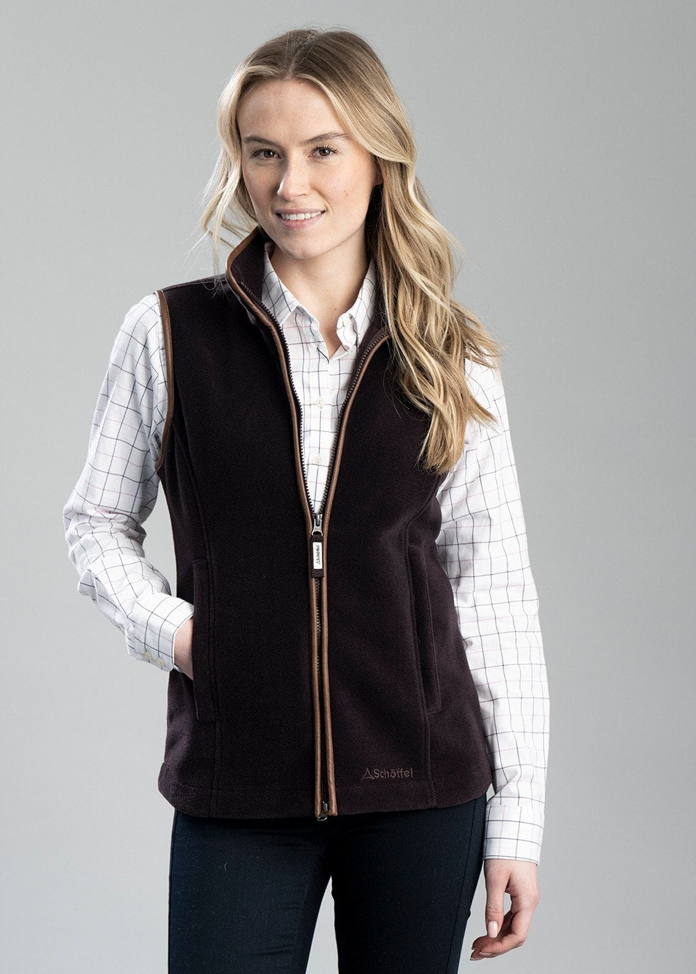 Lyndon Fleece Gilet - Port - 2