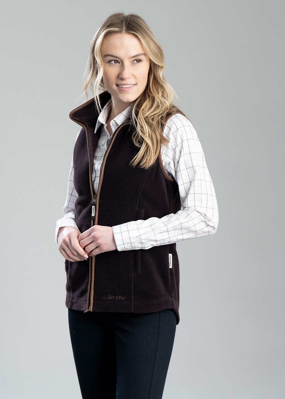 Lyndon Fleece Gilet - Port - 3