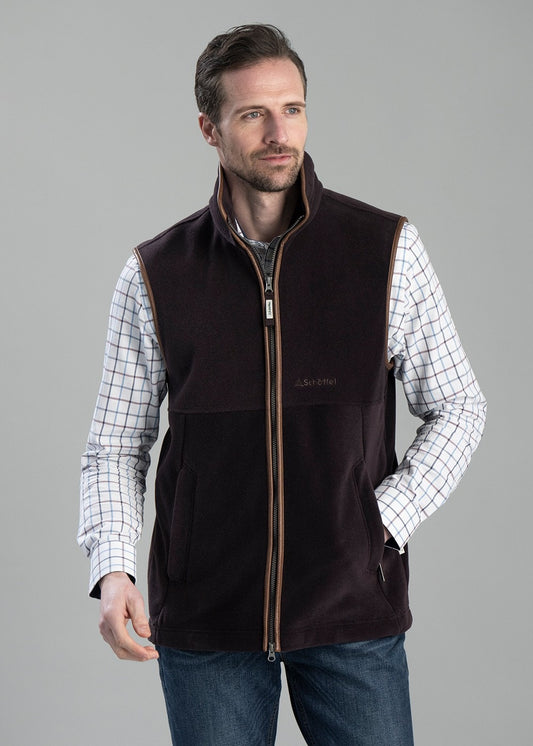 Oakham Fleece Gilet - Port - 1