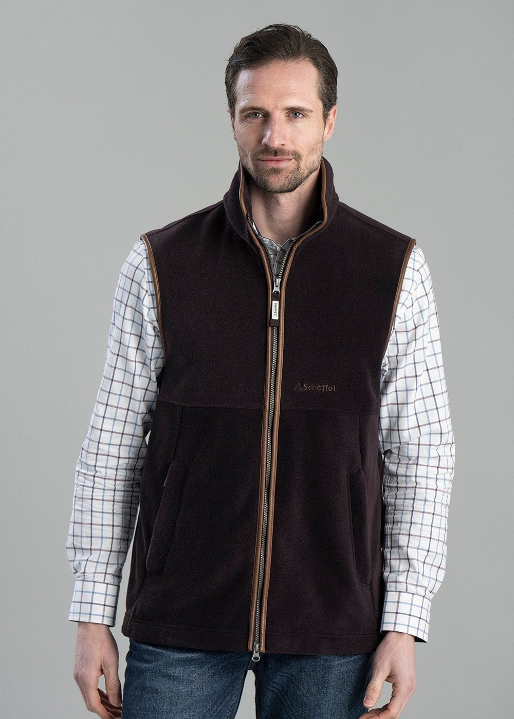 Oakham Fleece Gilet - Port - 4