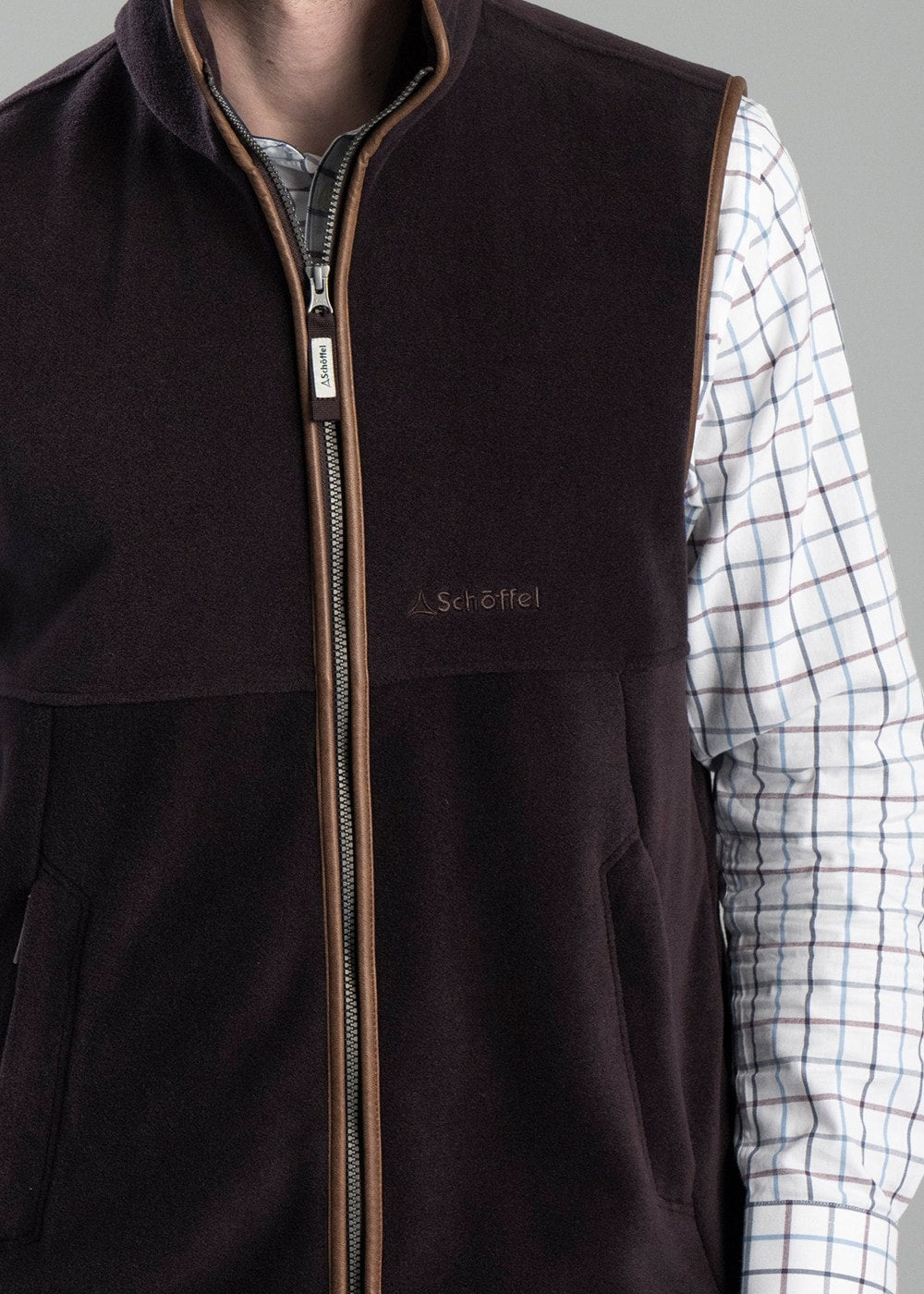 Oakham Fleece Gilet - Port - 5