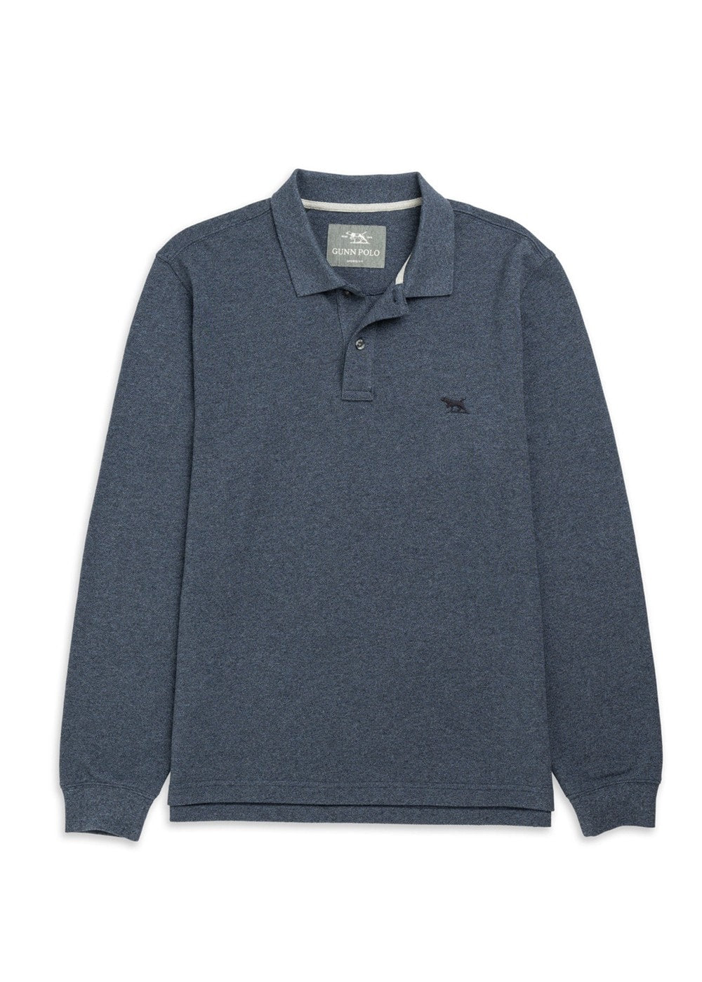 Gunn Long Sleeved Polo - Marine - 5