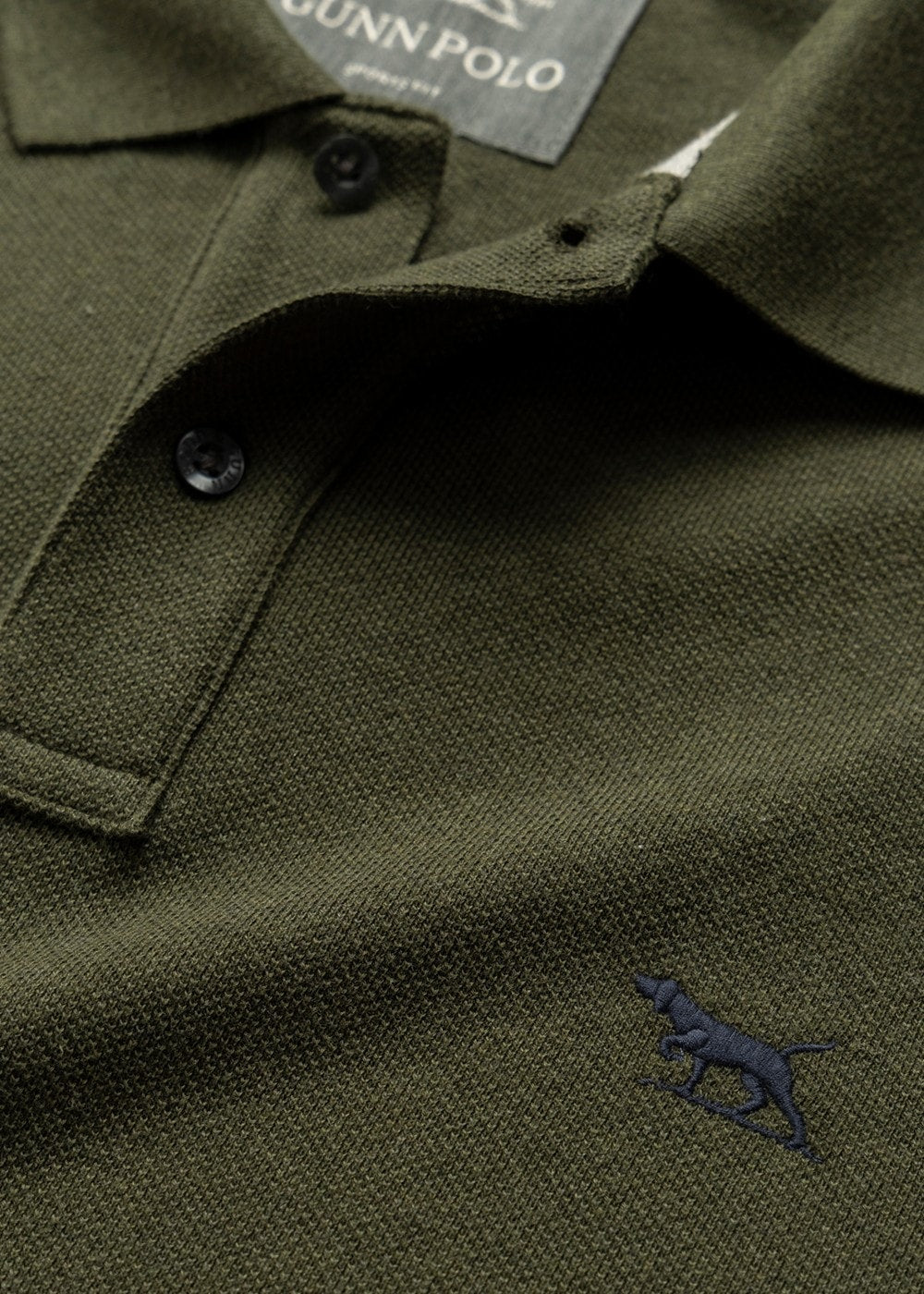 Gunn Long Sleeved Polo - Army - 5