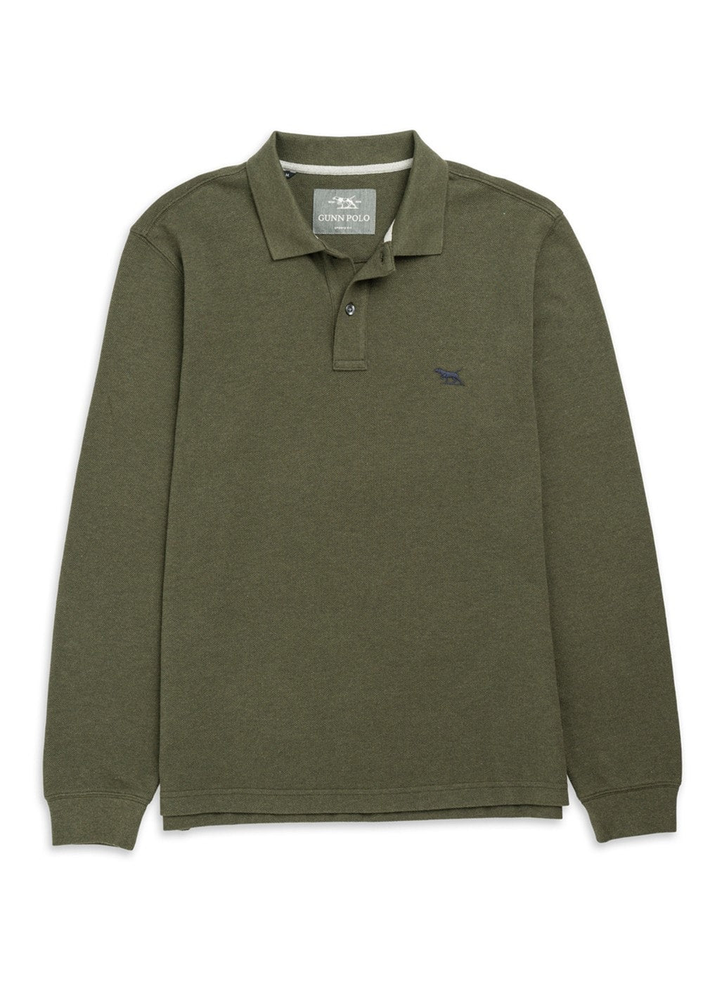 Gunn Long Sleeved Polo - Army - 6