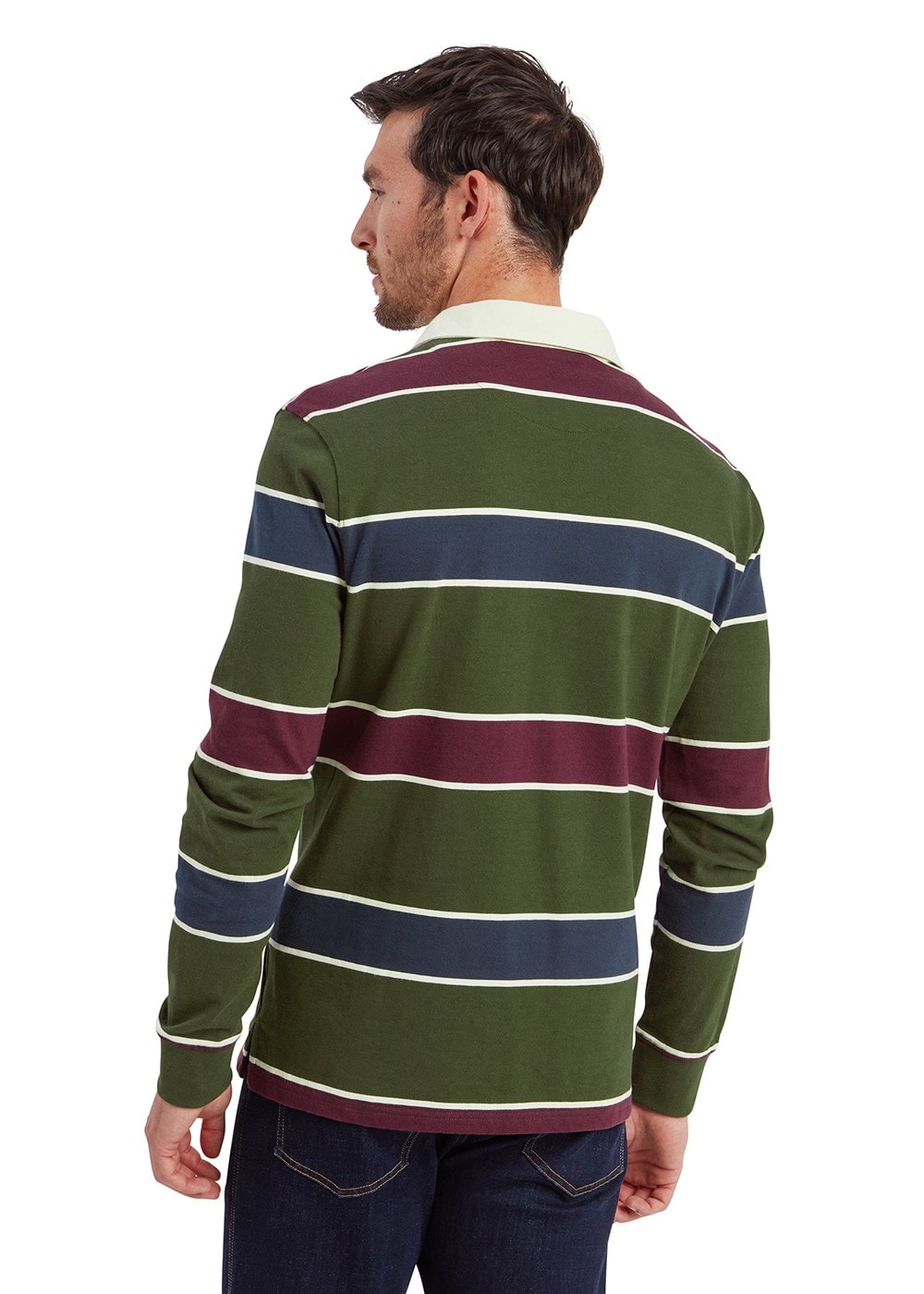 Porthtowan Rugby Top AW24 - Woodland and Wine - 4