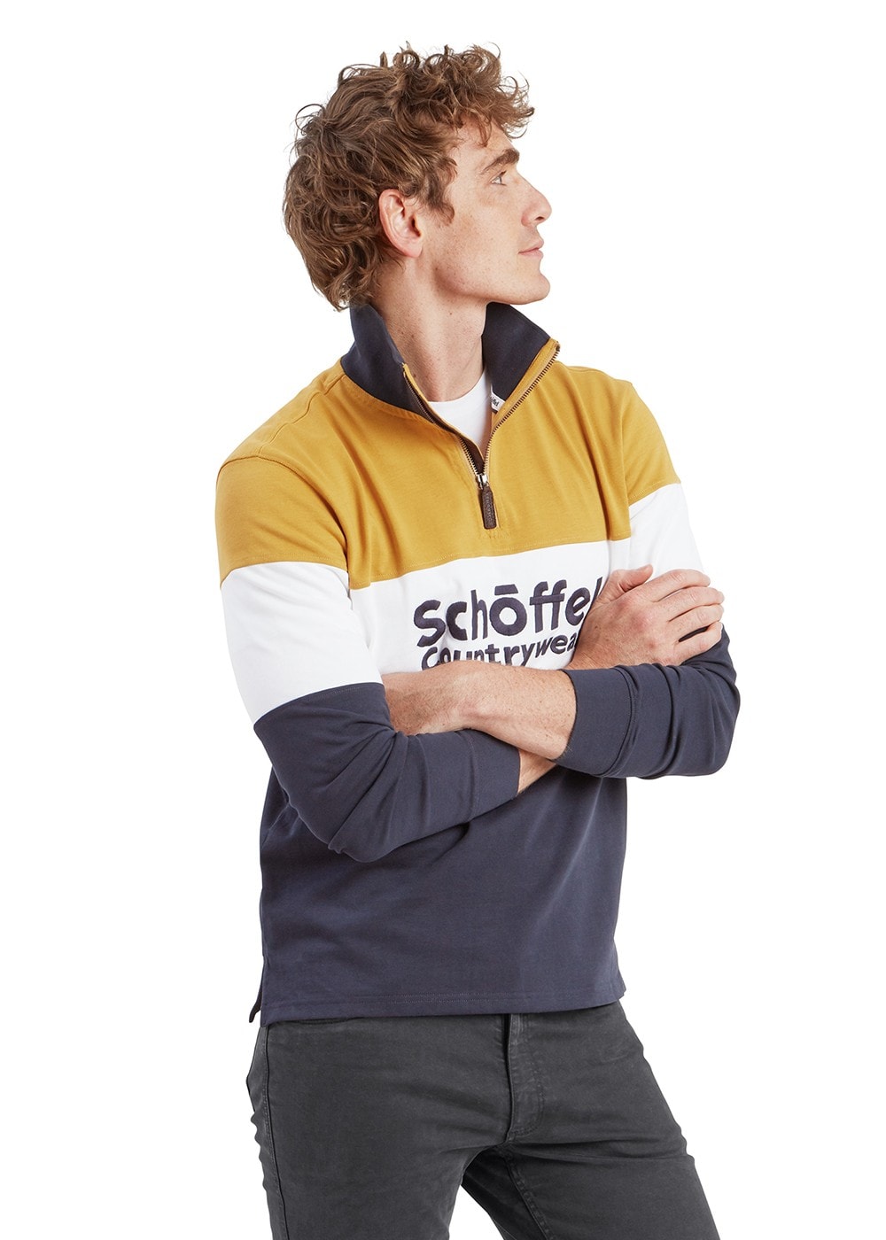 Exeter Heritage Quarter Zip - Mustard - 3