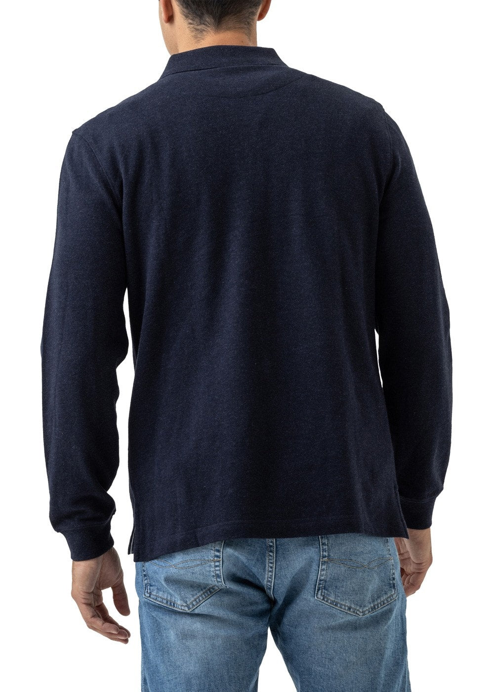 Gunn Long Sleeved Polo - Navy - 3