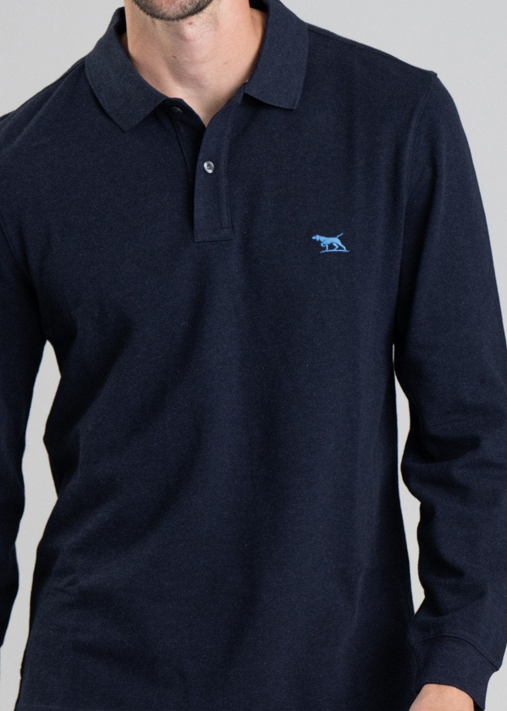 Gunn Long Sleeved Polo - Navy - 5