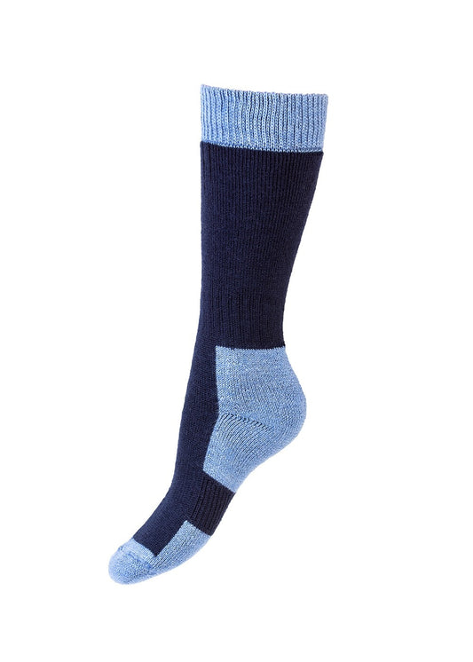 Linton Socks - Navy and Bluebell - 1