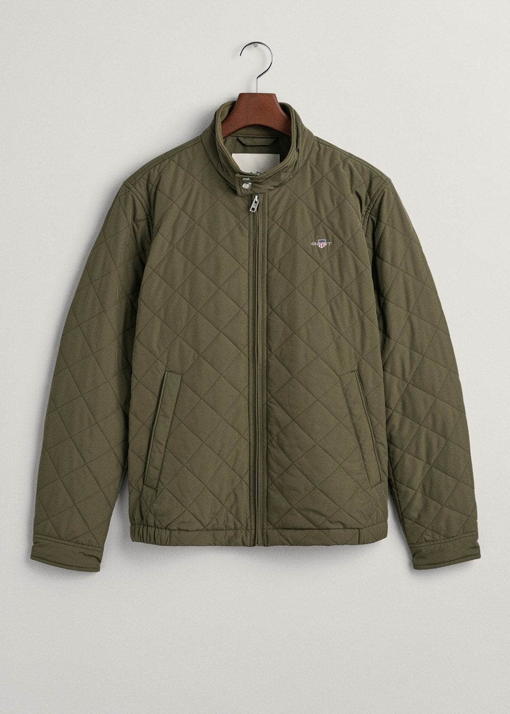 Quilted Windcheater Jacket - Juniper Green - 5