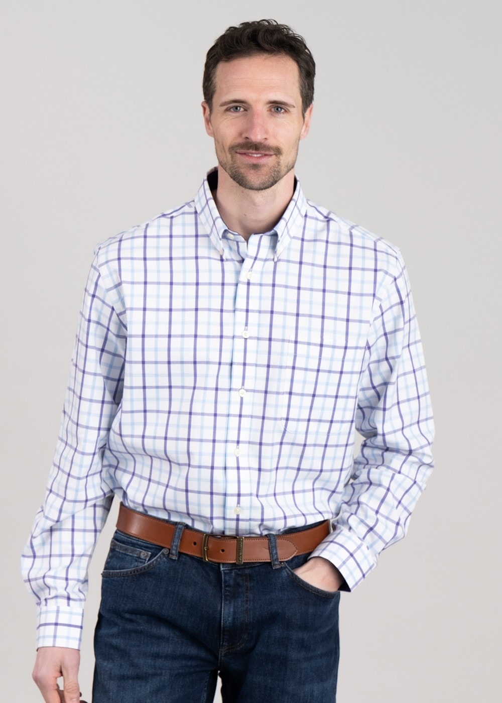 Brancaster Shirt - Bramble Check - 4