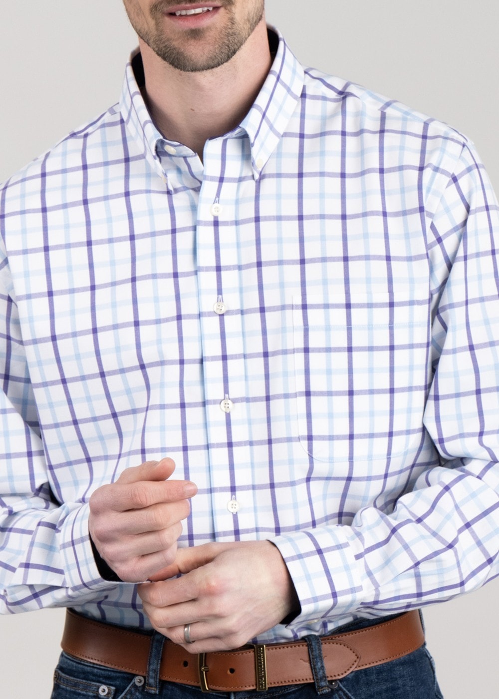 Brancaster Shirt - Bramble Check - 5