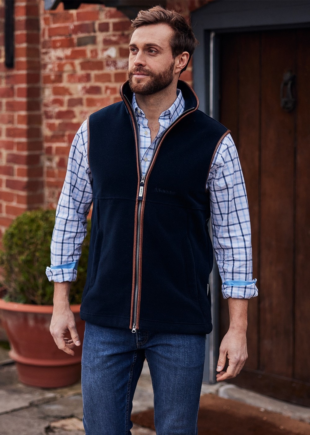 Brancaster Shirt - Imperial Blue Check - 1