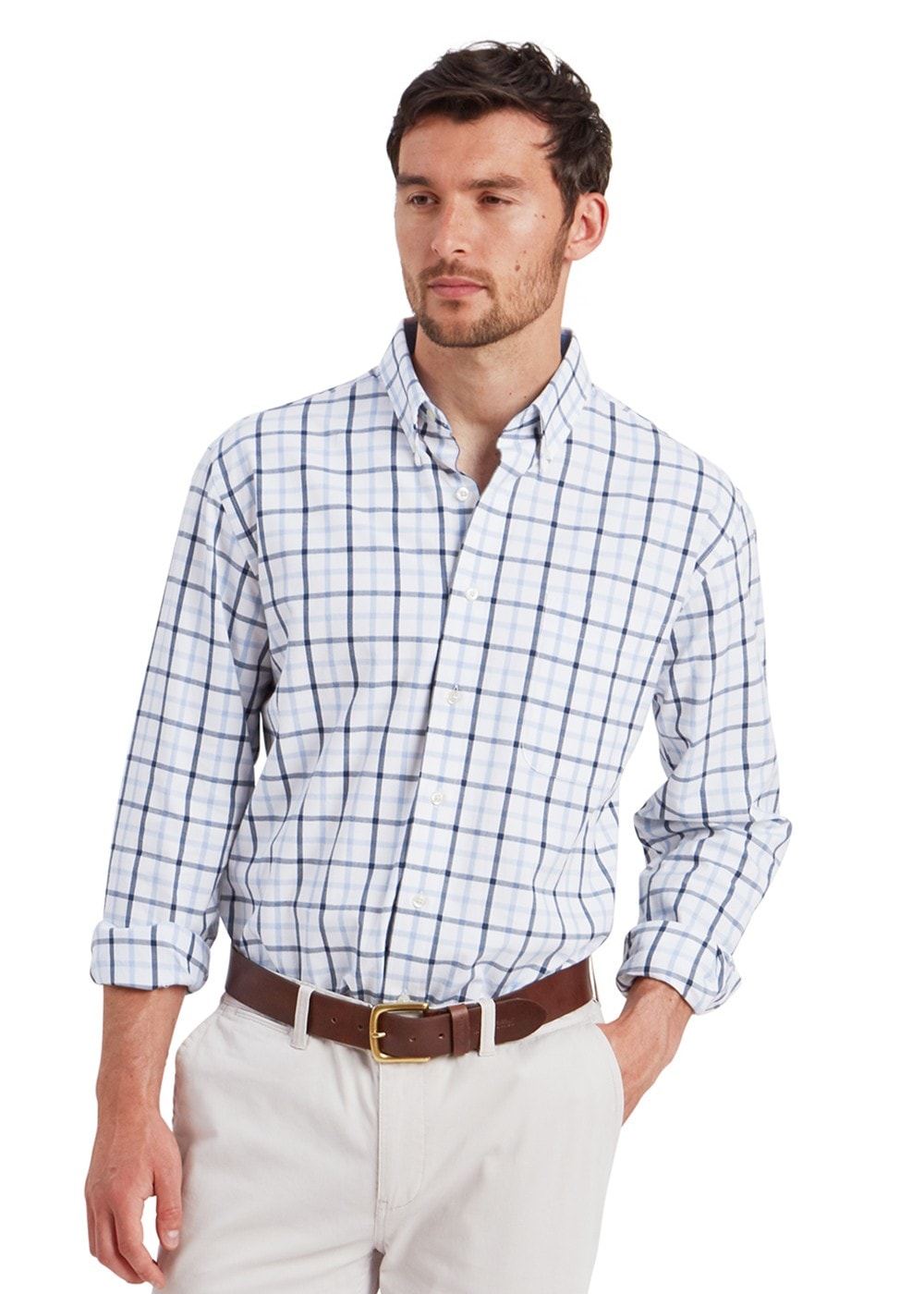 Brancaster Shirt - Imperial Blue Check - 3