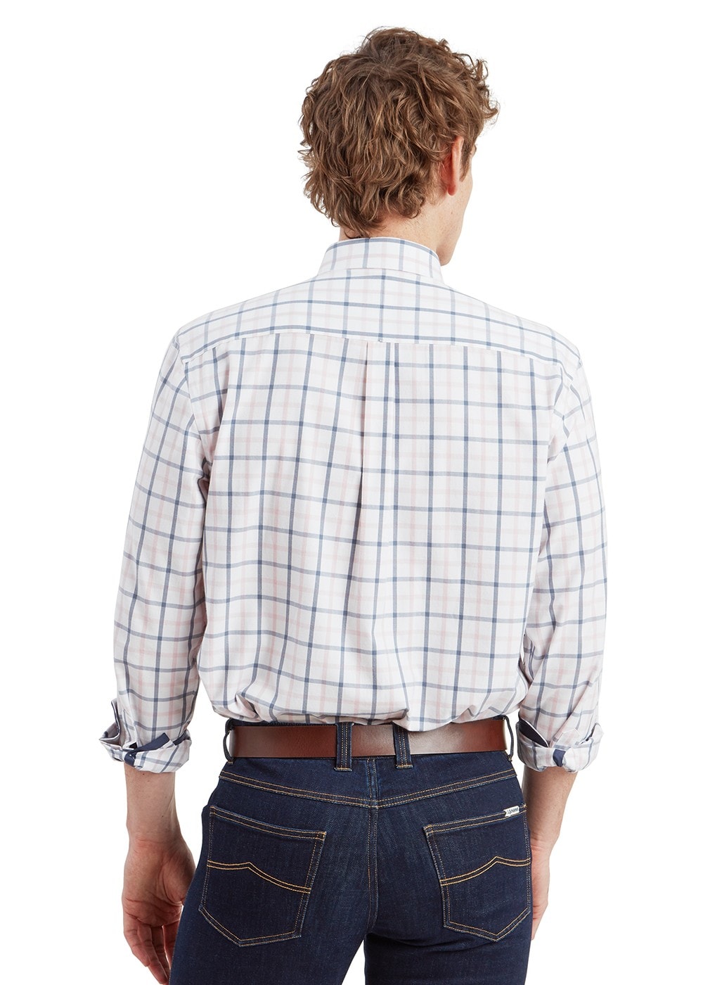 Brancaster Shirt - Stone Blue Check - 2