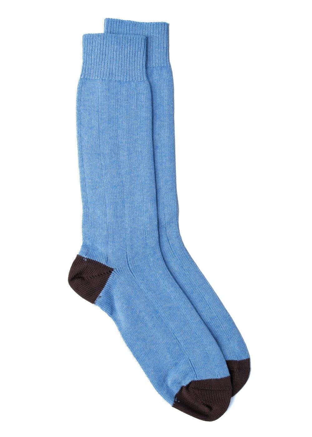 Rugger Heel and Toe Socks - Chocolate and Jeans - 1