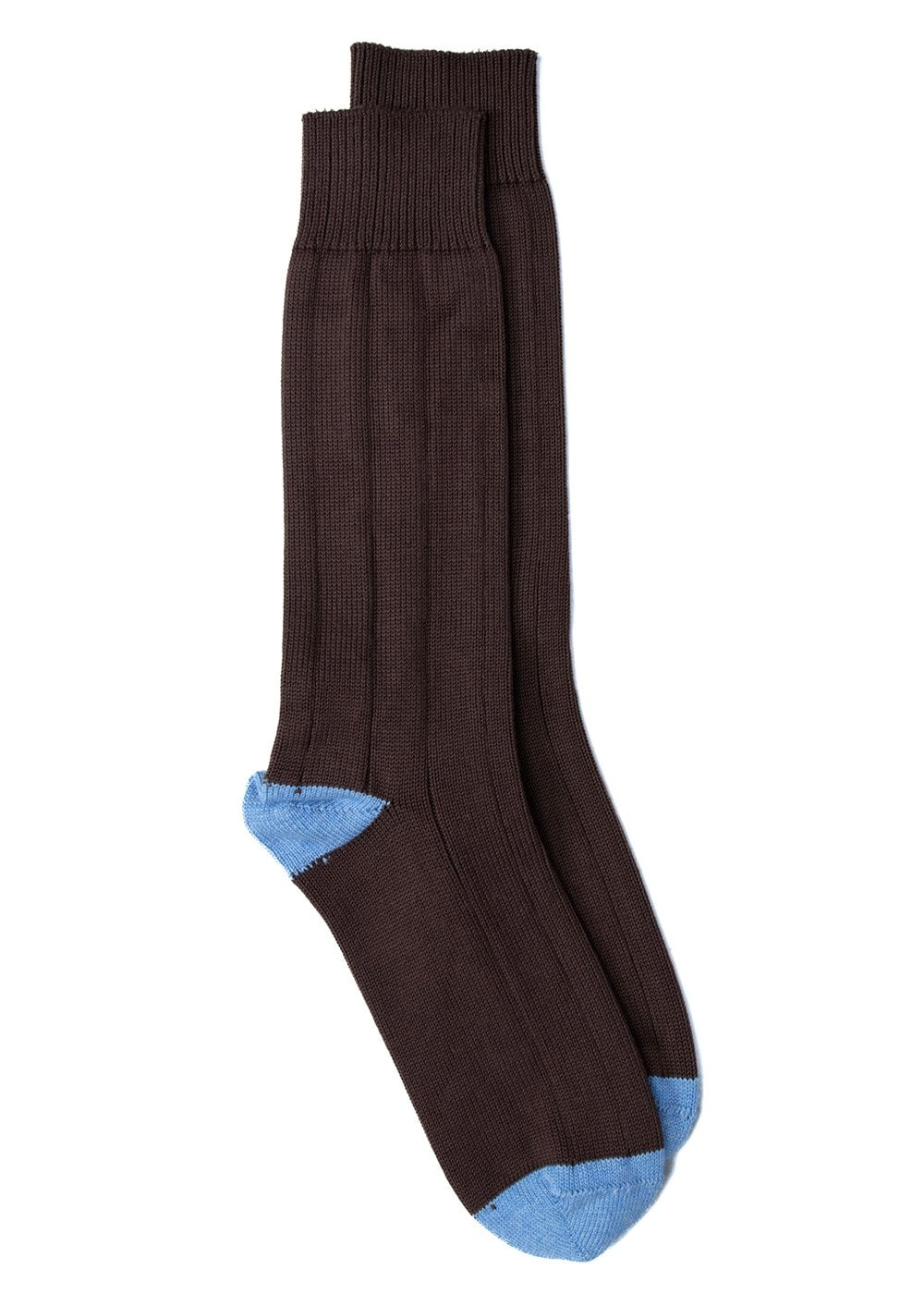 Rugger Heel and Toe Socks - Jeans and Ebony - 1