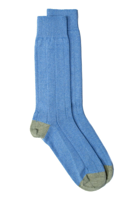 Rugger Heel and Toe Socks - Sage and Jeans - 1