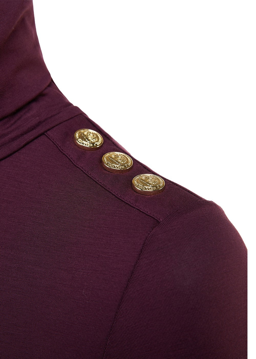 Essential Roll Neck - Burgundy - 8