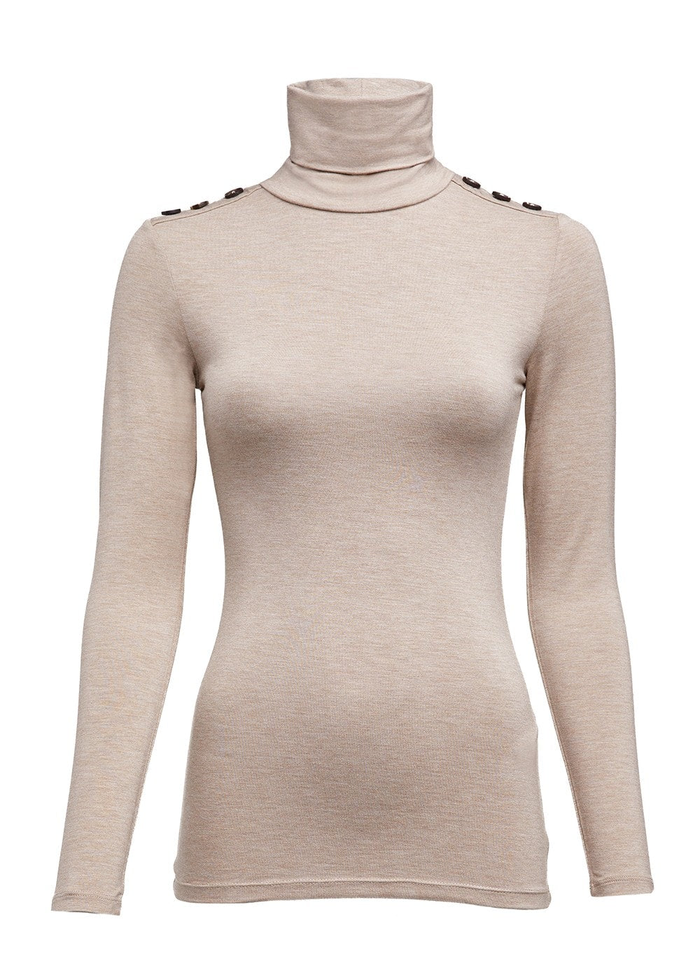 Essential Roll Neck - Oatmeal - 4